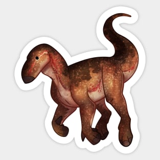 Cozy Iguanodon Sticker